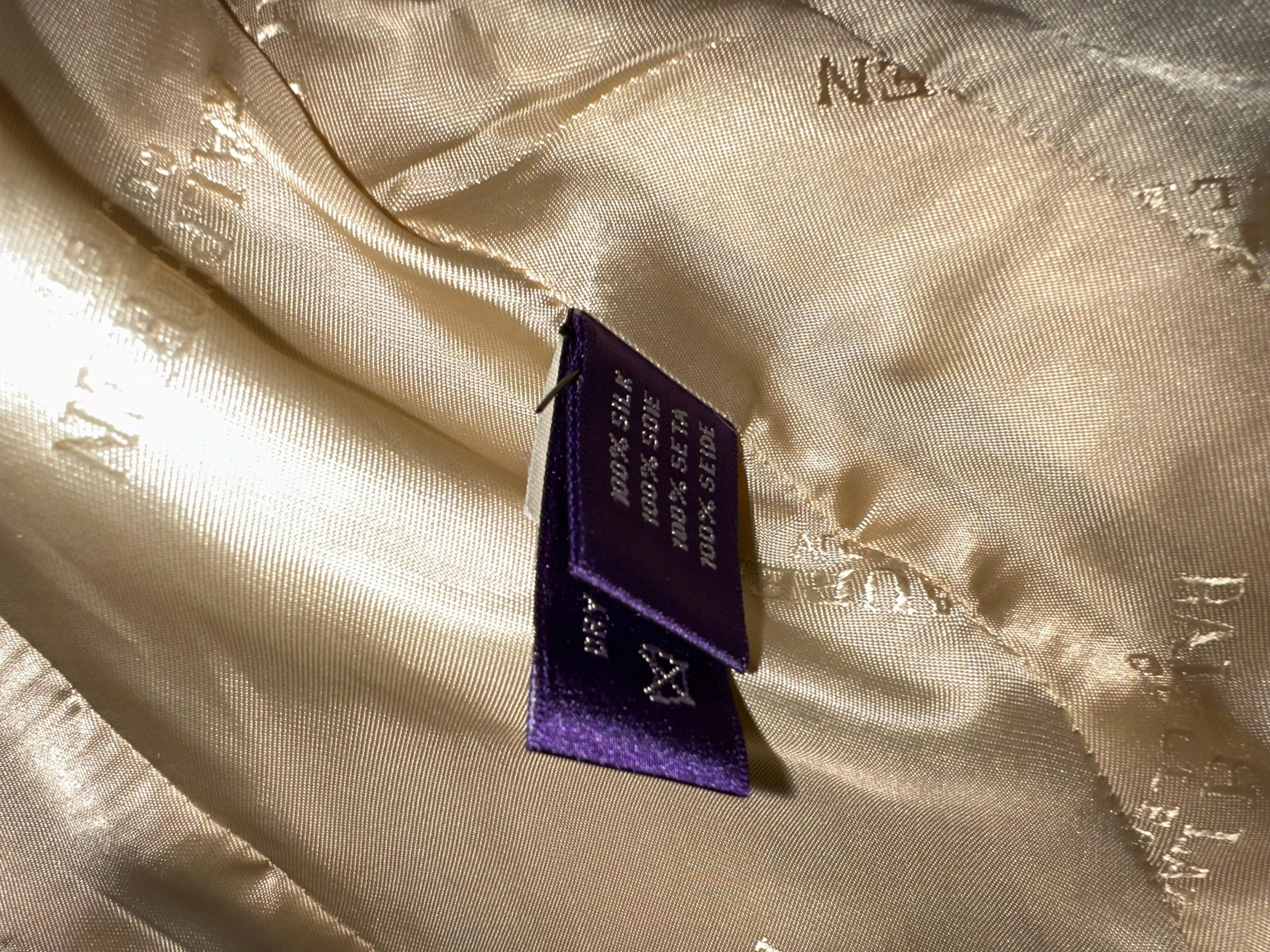 Women's Ralph Lauren Collection 2003 silk floral jacket For Sale
