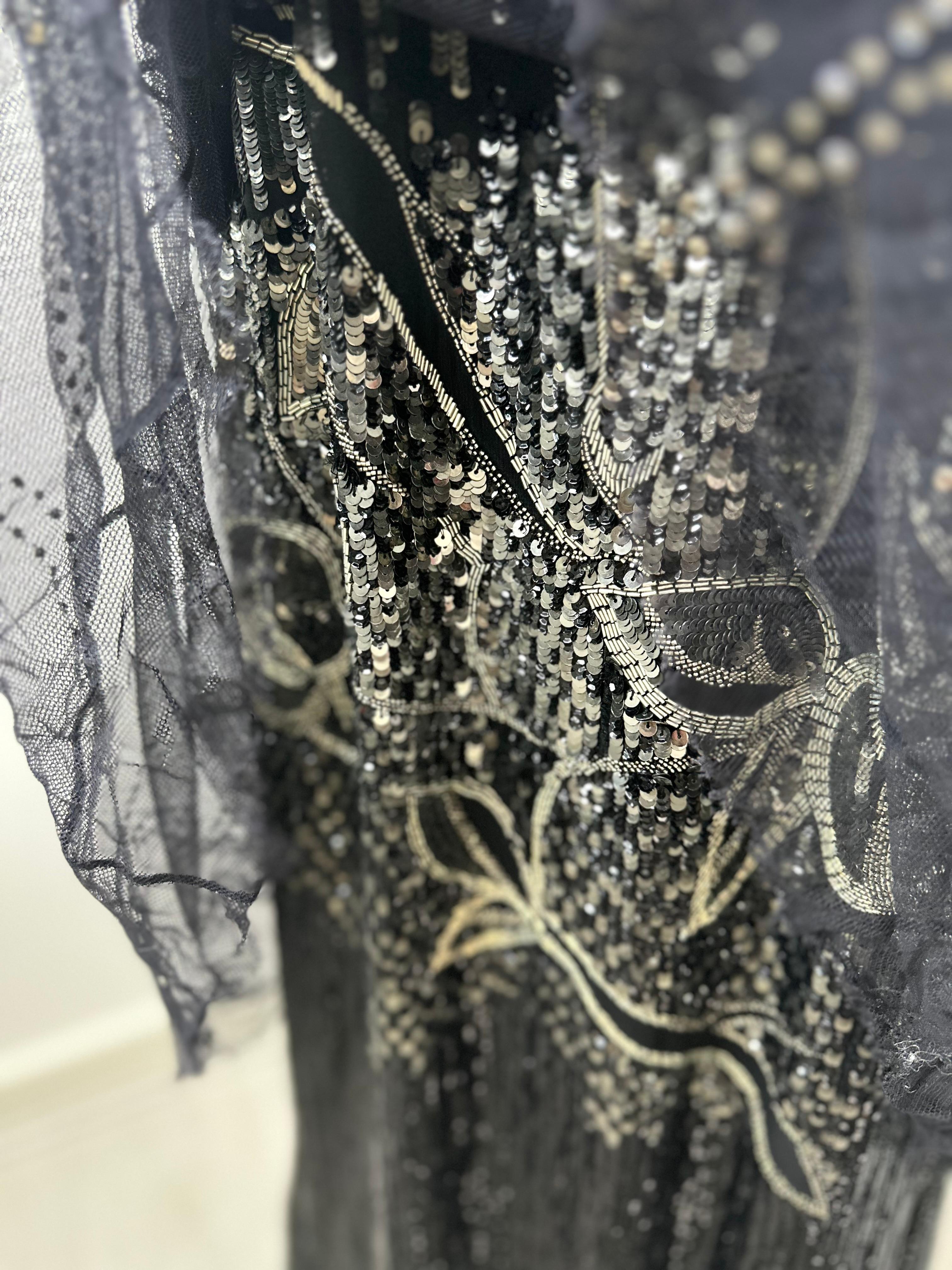 Ralph Lauren Collection beaded maxi dress For Sale 6