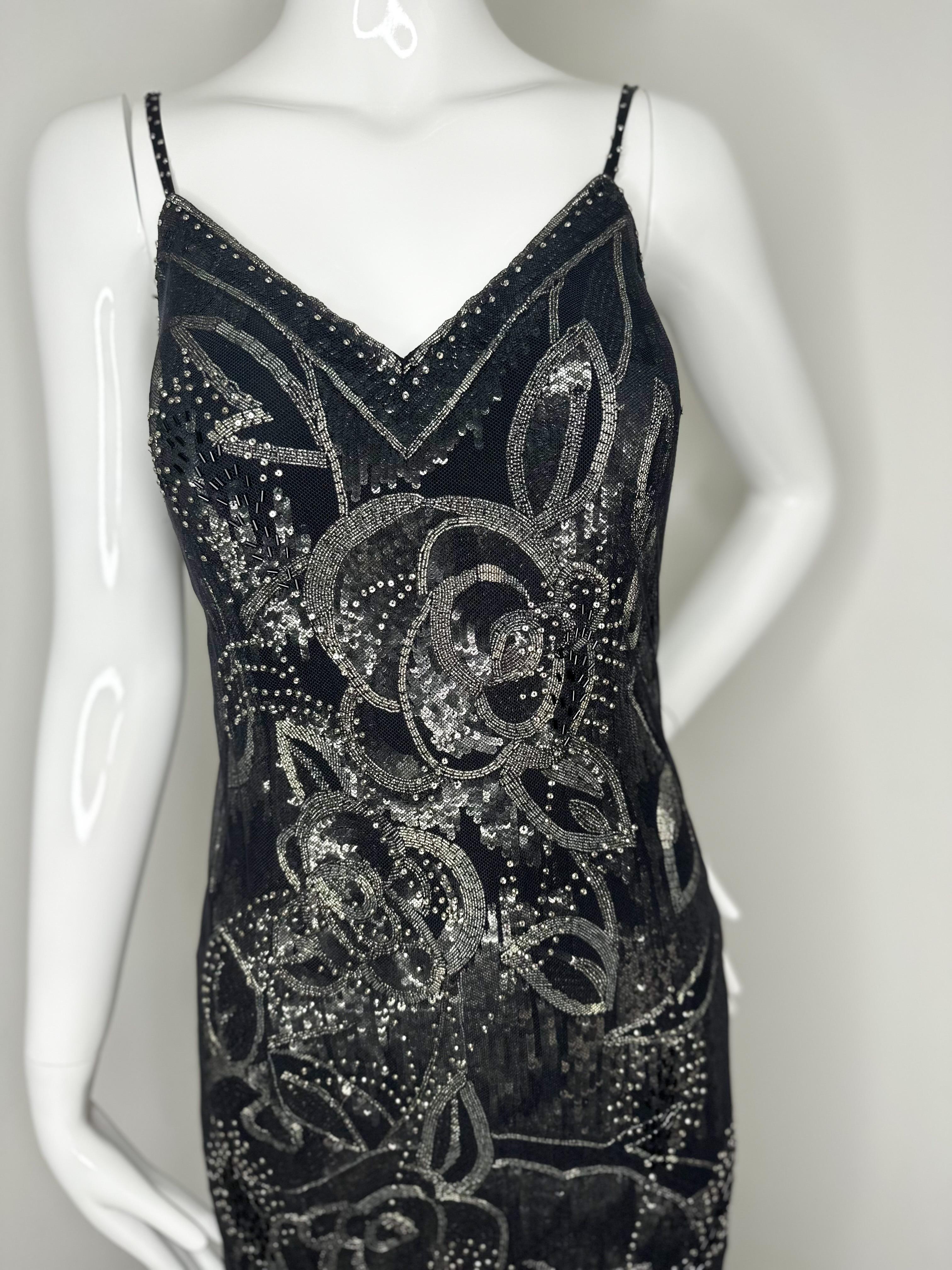 Women's Ralph Lauren Collection beaded maxi dress For Sale