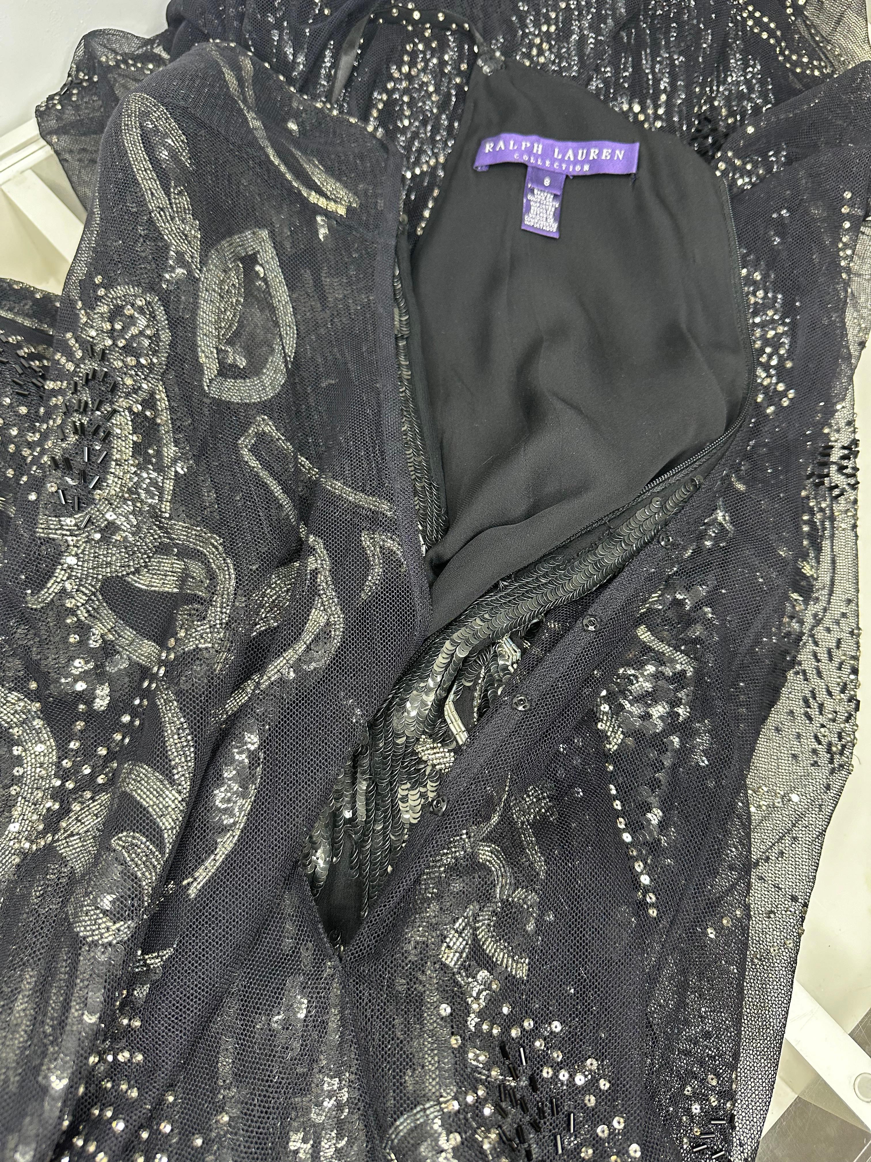 Ralph Lauren Collection beaded maxi dress For Sale 3