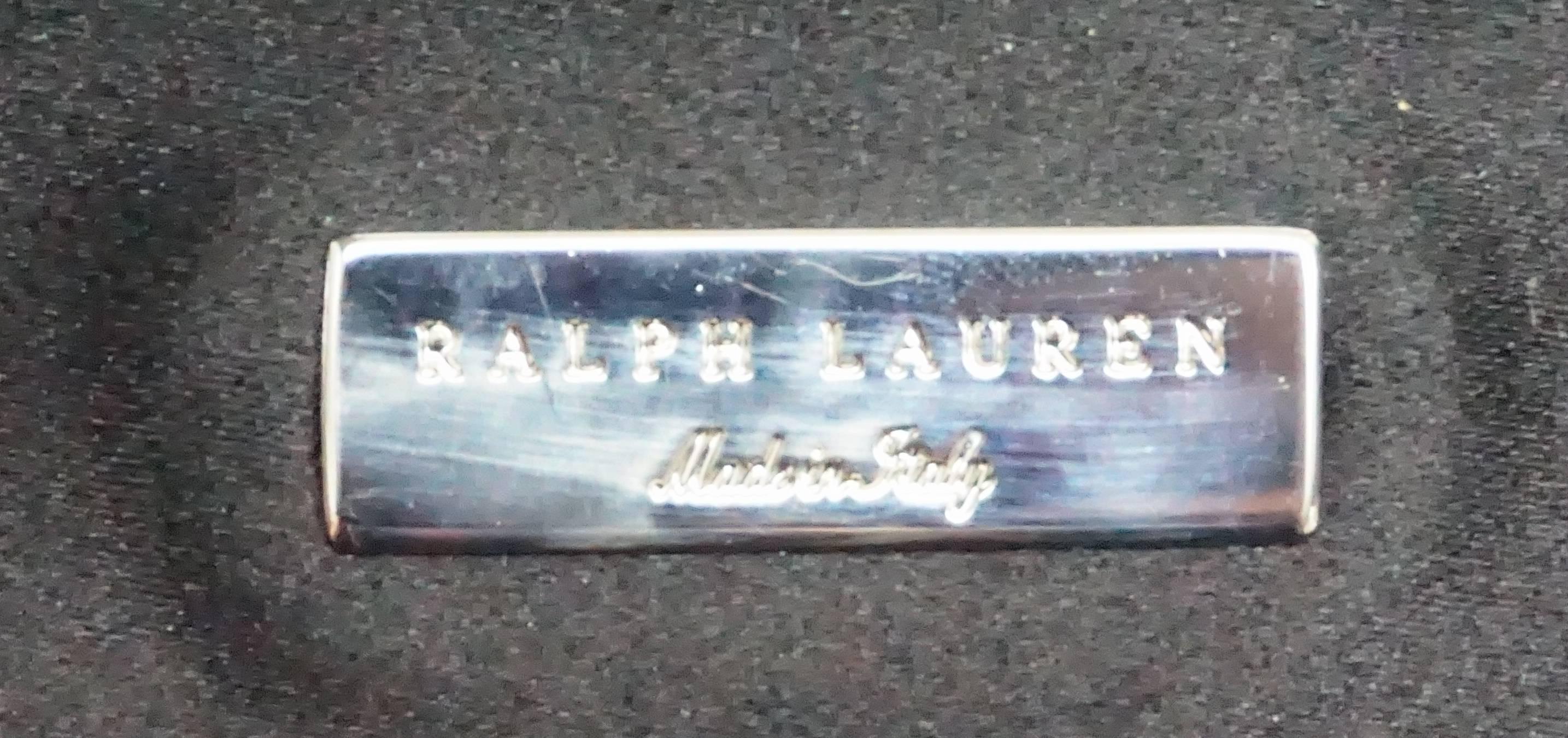 Ralph Lauren Collection Black Silk Clutch 5