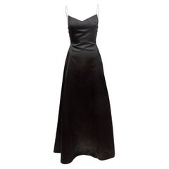 Ralph Lauren Collection Black Silk Evening Gown