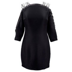 Ralph Lauren Collection black silk lace up dress US 2