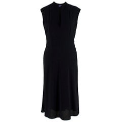 Ralph Lauren Collection Black Wool Sleeveless Midi Dress US6