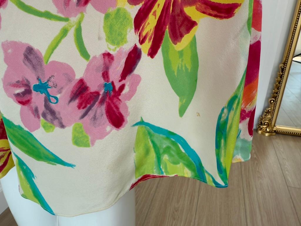 RALPH LAUREN COLLECTION c.2001 Vintage Silk Floral Slip Dress im Angebot 4