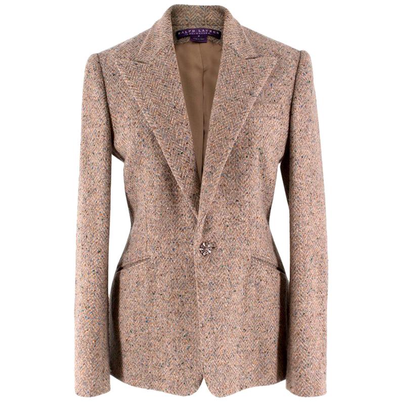 Ralph Lauren Collection Cashmere 
Wool Tweed Jacket US 4