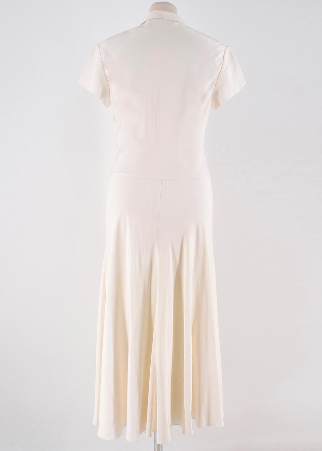 ralph lauren cream dress