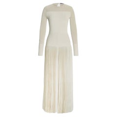 Ralph Lauren Collection Ivory Pleated Knit Wide-Leg Jumpsuit, Pre-Spring