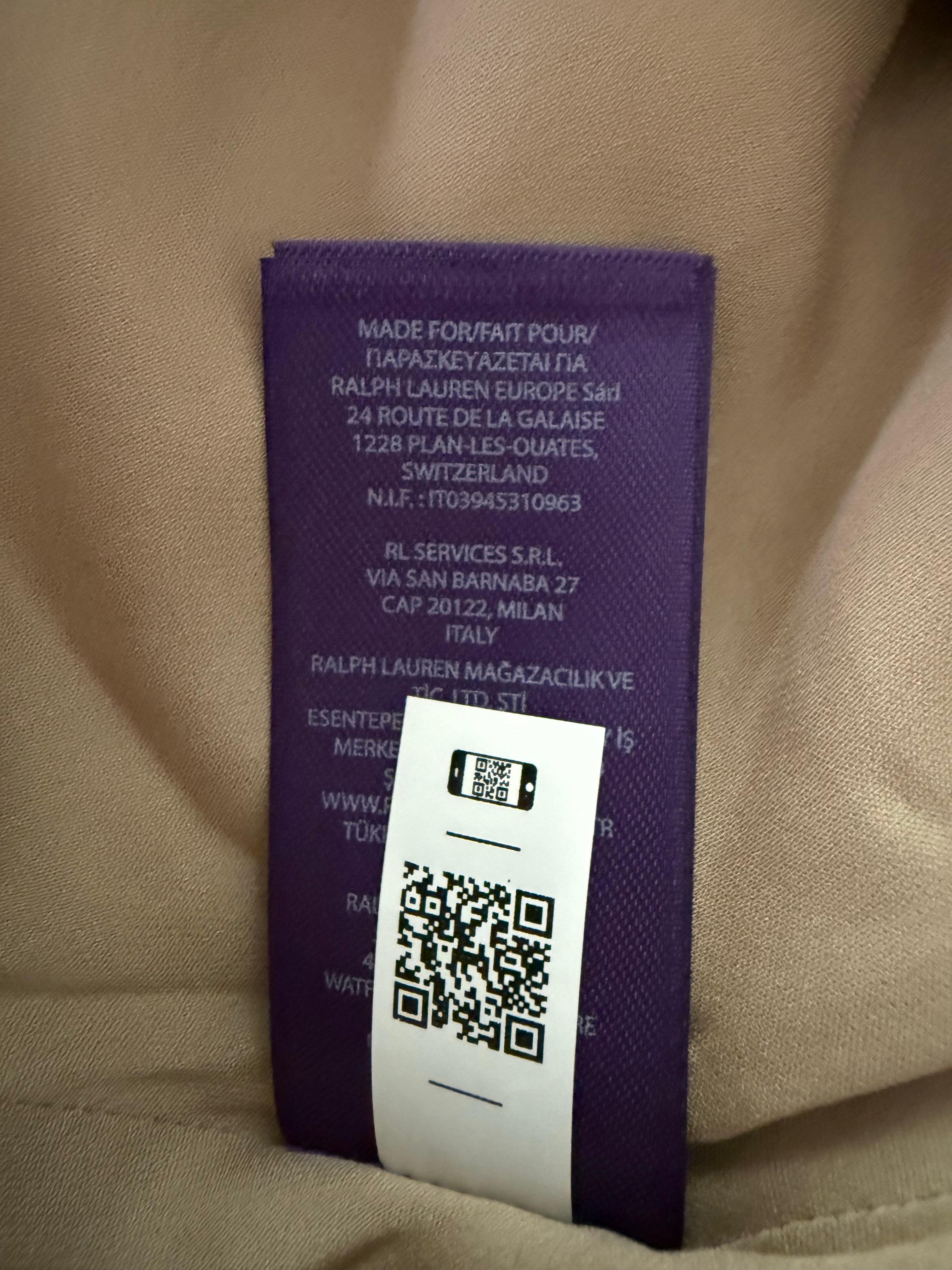 RALPH LAUREN COLLECTION Maxi gonna a cascata in misto seta metallizzata con strascico US 6 in vendita 4