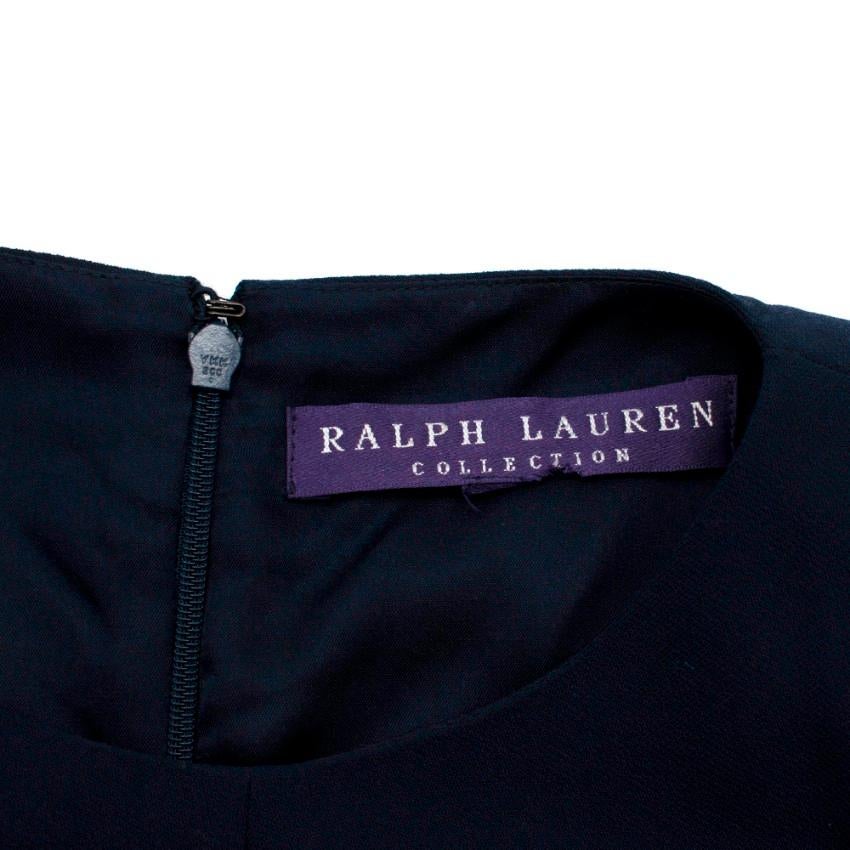 Ralph Lauren Collection Navy Cut-Out Sleeveless Jumpsuit - Size Estimated XS In Excellent Condition For Sale In London, GB