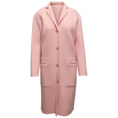 Manteau long en laine rose de la collection Ralph Lauren