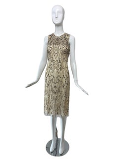 RALPH LAUREN Collection Purple Label 2015 Laufsteg Stark verkrustetes Kleid