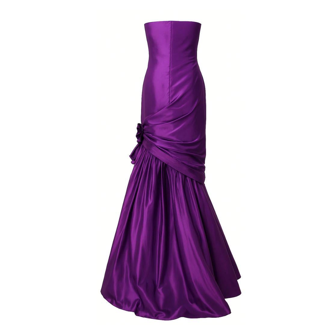 Violet Ralph Lauren Collection Purple Label Robe de soirée printemps/été 2008 Taille 2 en vente