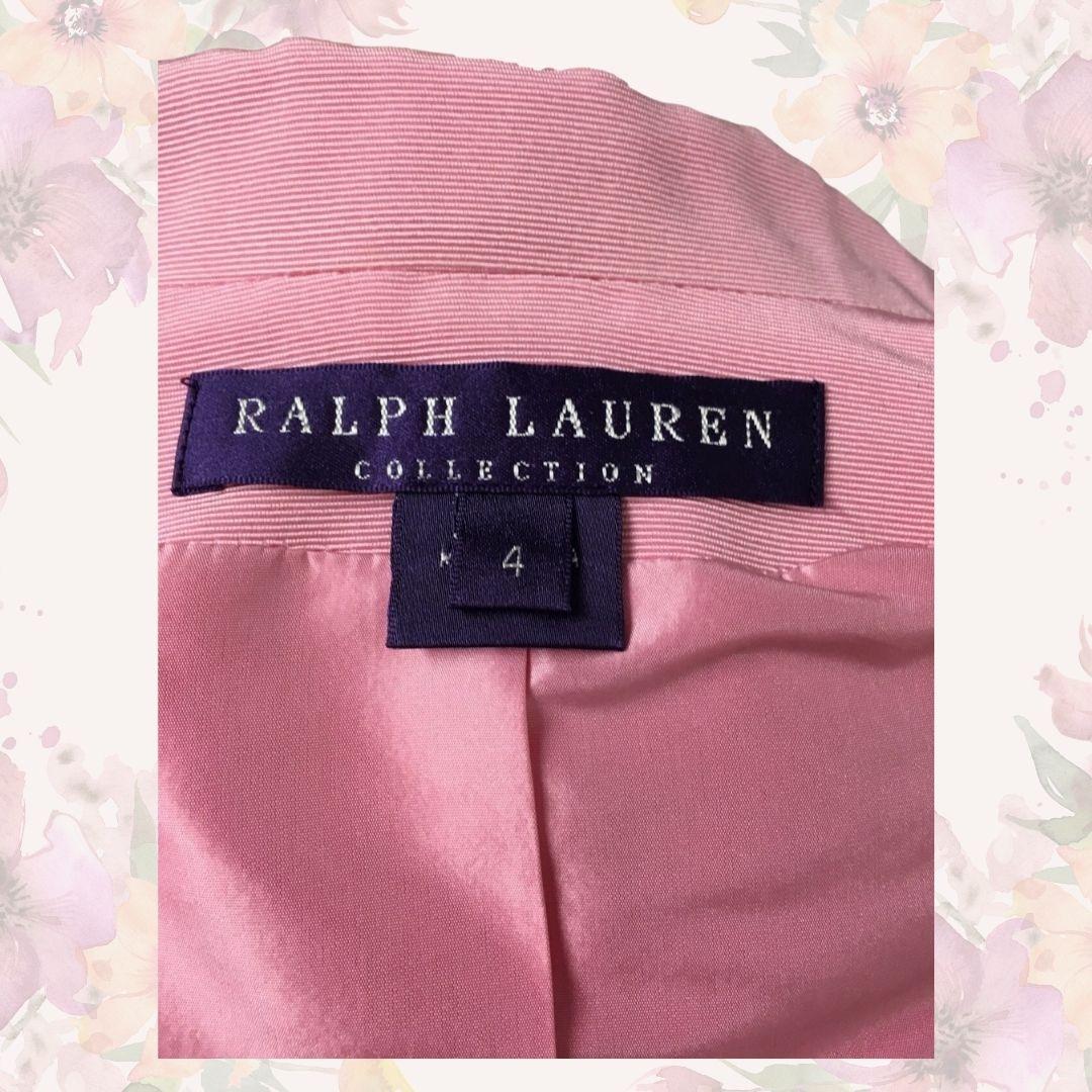 Ralph Lauren Collection Purple Label Pink Ascot Dress & Jacket S/S 2008 Sz 4 In New Condition For Sale In Saint Petersburg, FL