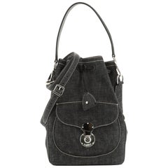 Ralph Lauren Collection Ricky Drawstring Bag Denim Medium