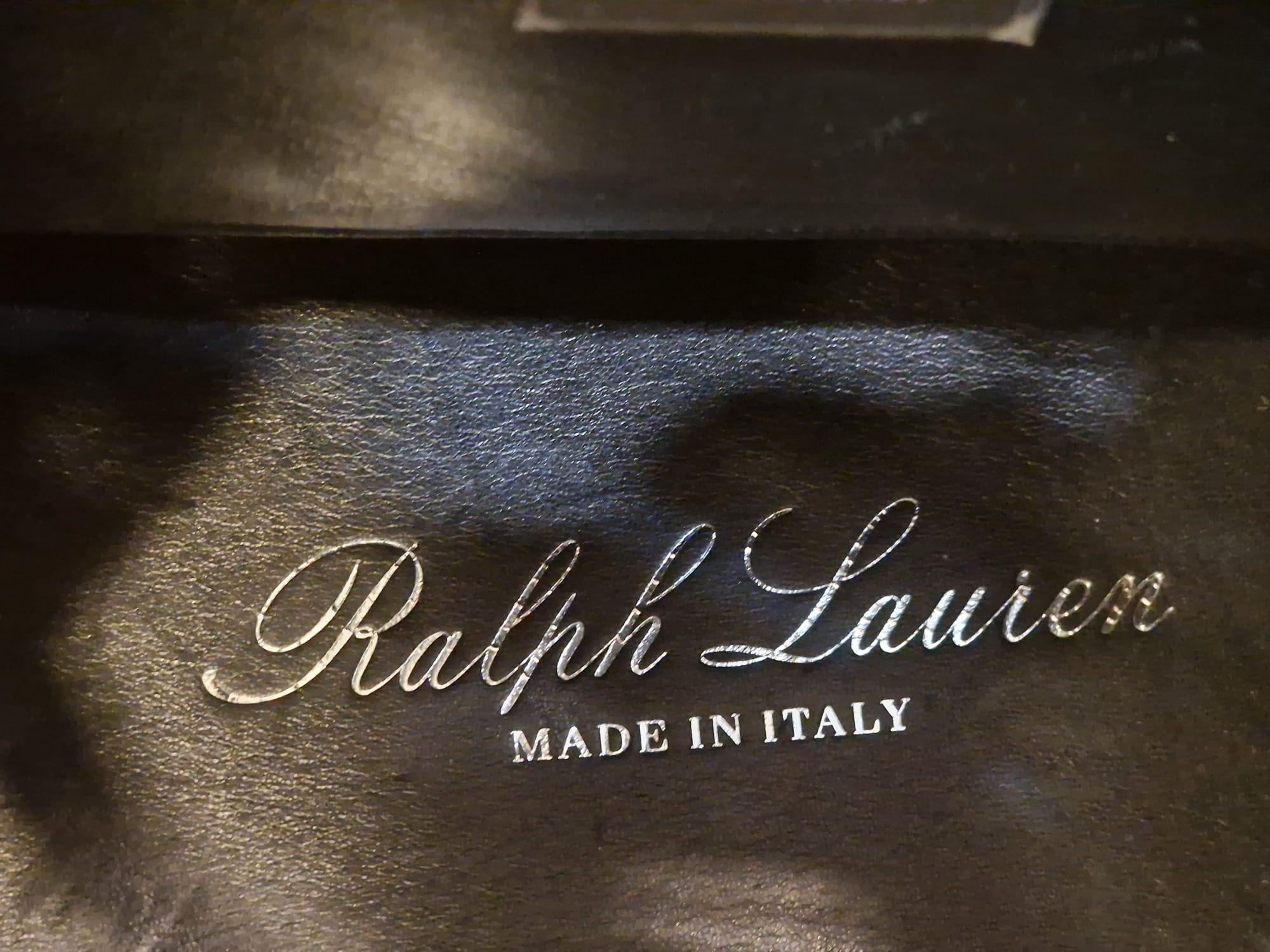Ralph Lauren Collection Ricky model black , beige , leather , suede 6