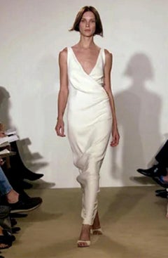 Ralph Lauren Collection Silk V-neck Low Back wedding Gown Spring 2002