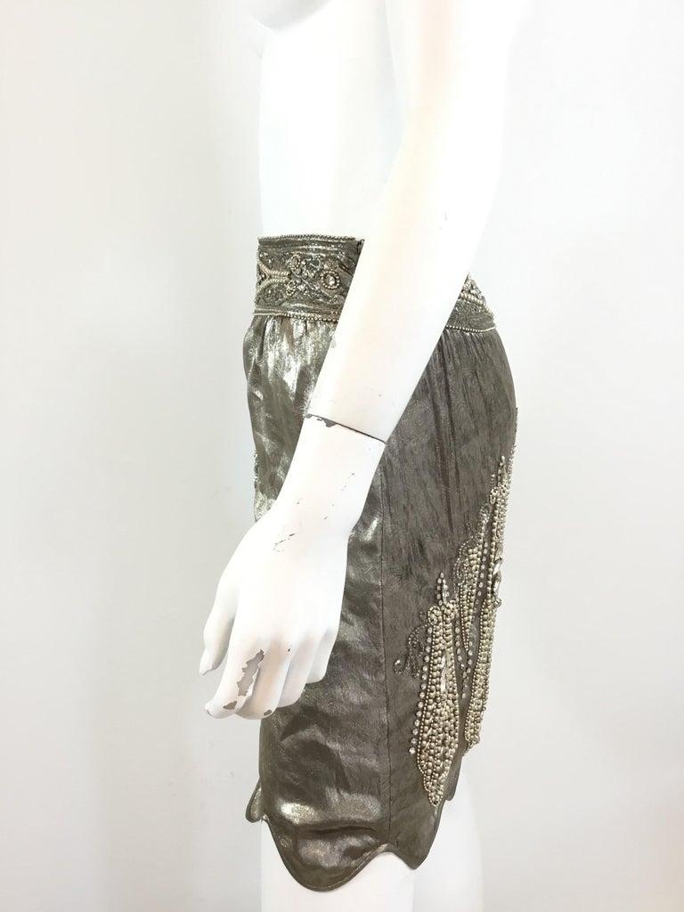 silver embellished skirt