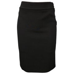 RALPH LAUREN Collection Size 2 Black Wool Tulip Skirt