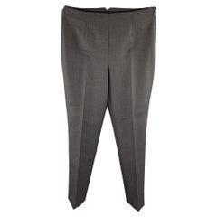 RALPH LAUREN COLLECTION Taille 4 Pantalon de robe plissé gris