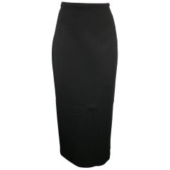 RALPH LAUREN COLLECTION Size 6 Black Long Pencil Skirt