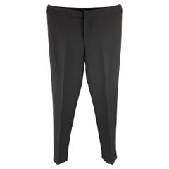 RALPH LAUREN COLLECTION Talla 6 Pantalón de vestir negro de pierna recta
