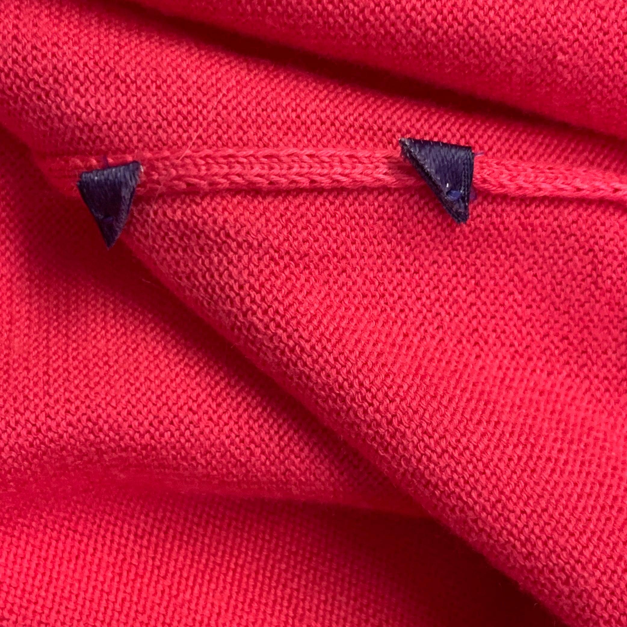 RALPH LAUREN COLLECTION Size M Fuchsia Pink Cotton Crew Neck Pullover (Pull à col ras du cou en coton) en vente 3