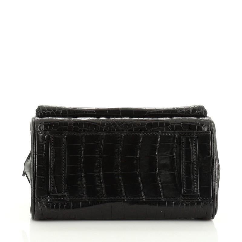 Black Ralph Lauren Collection Tiffin Tote Alligator Small