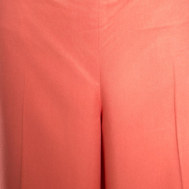 Ralph Lauren Women's Cotton Twill Wide Leg Pants Brown Size 8