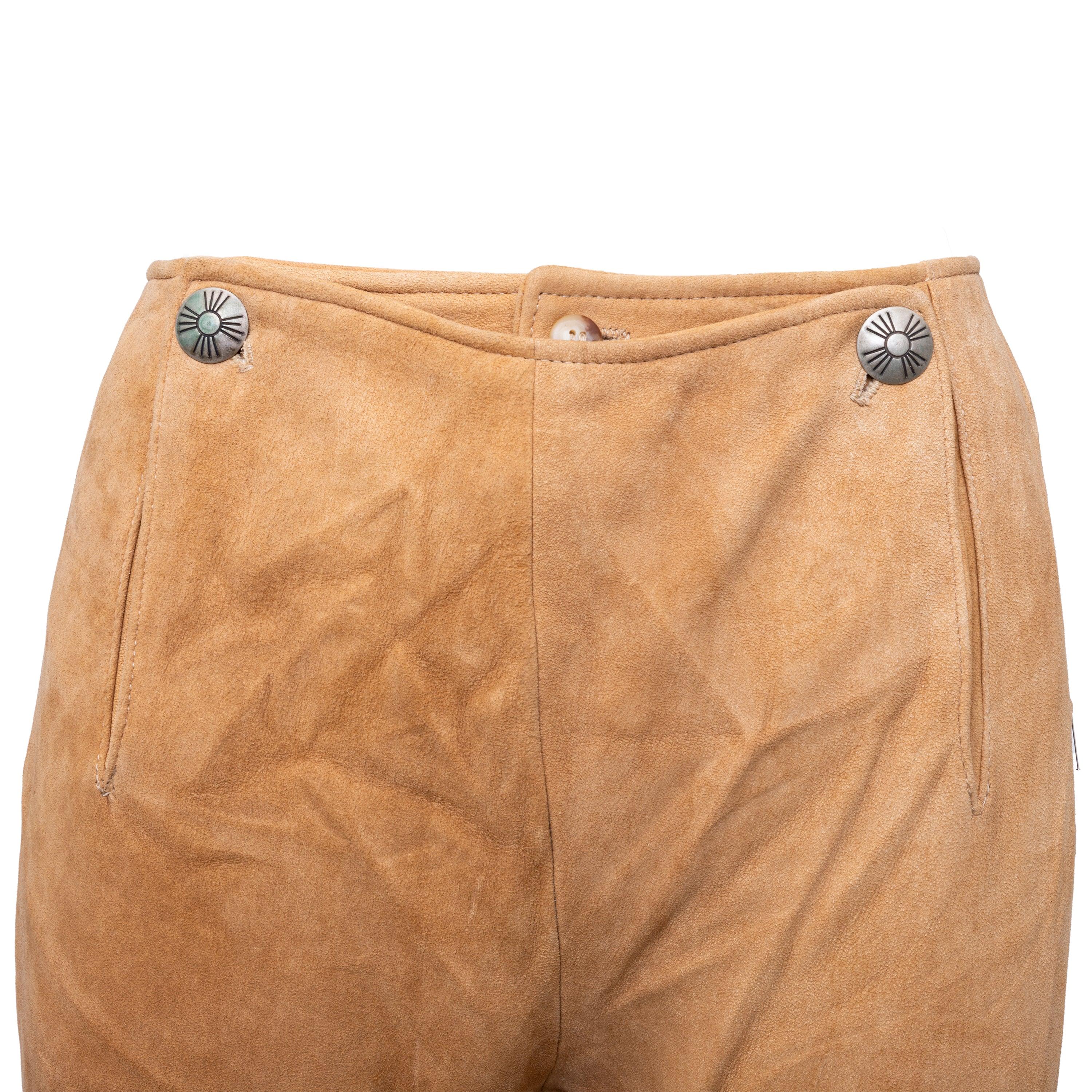 Ralph Lauren Country Lederhose im Landhausstil - '10er Jahre (Braun) im Angebot