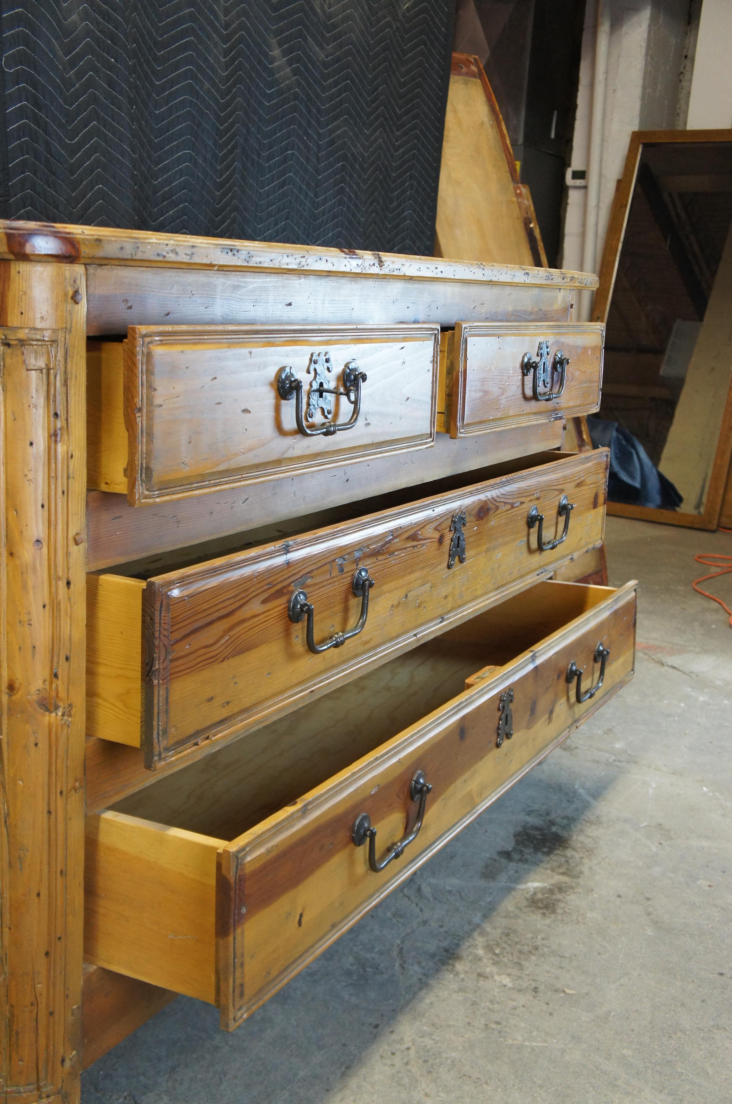 Ralph Lauren Country Pine Farmhouse Sideboard Chest Buffet Dresser Console 1