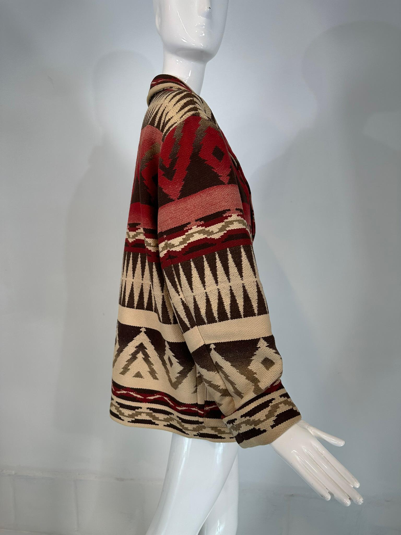 Ralph Lauren Country Santa Fe Prairie Gypsy Indian Blanket Jacket 1981 Medium 1