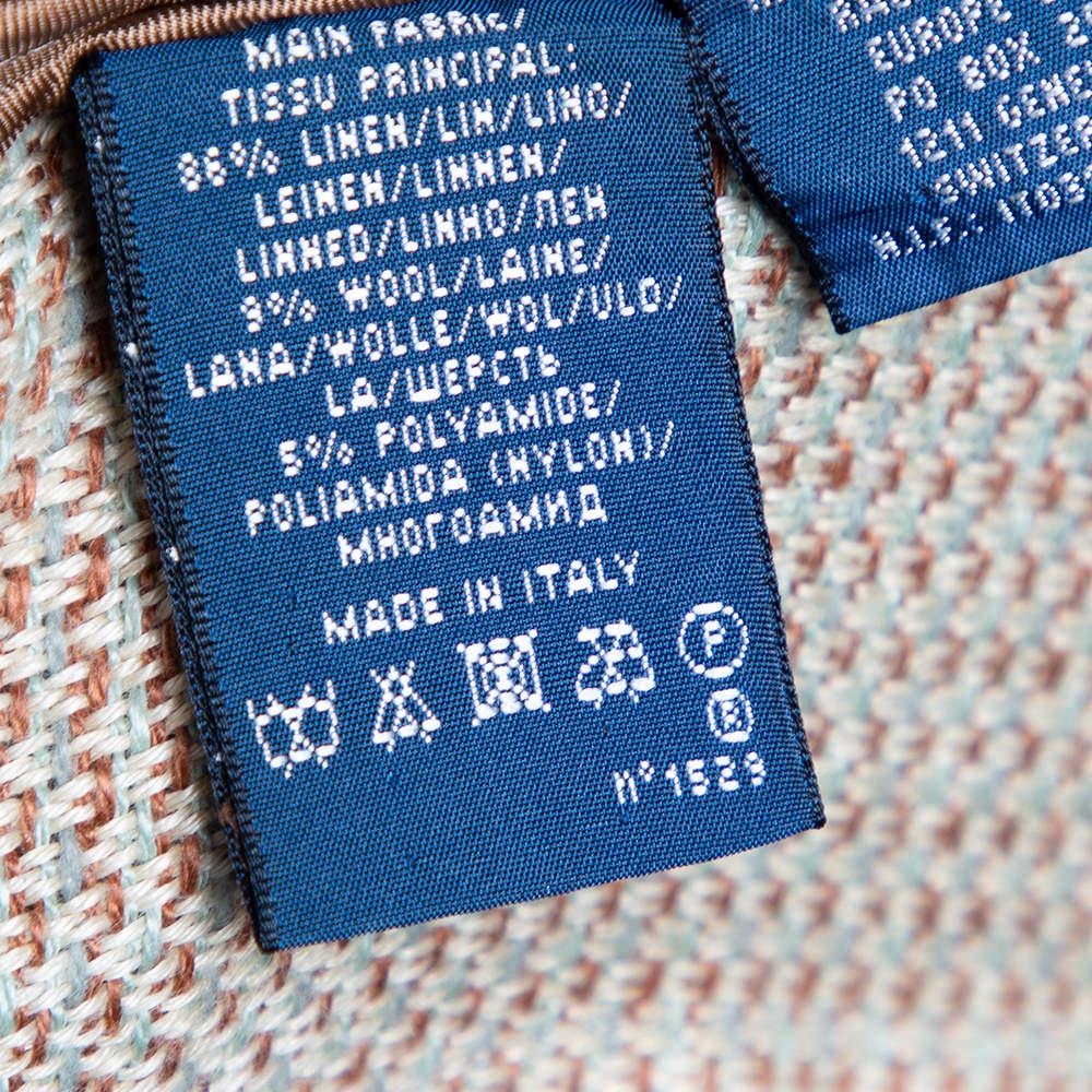 Ralph Lauren - Blazer en lin et laine texturé crème S Pour femmes en vente