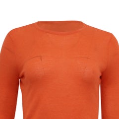Ralph Lauren Crewneck Sweater in Orange Cashmere