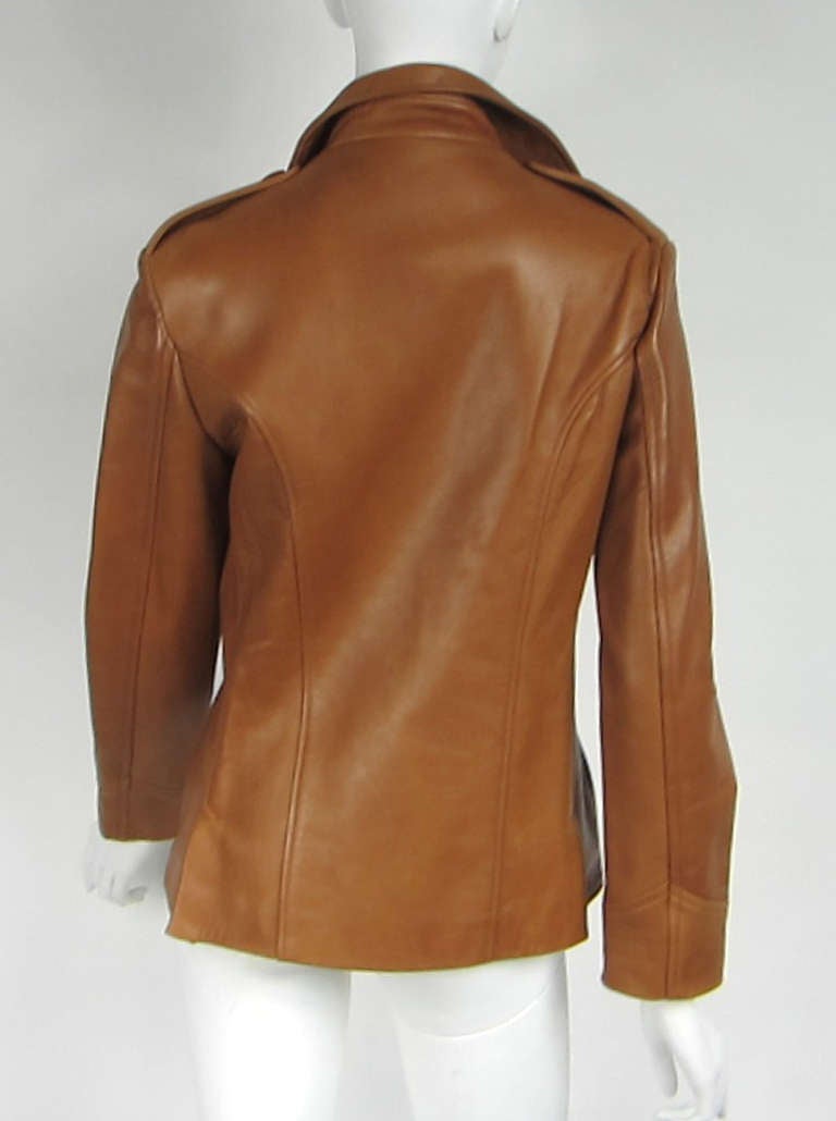 lauren ralph lauren leather blazer