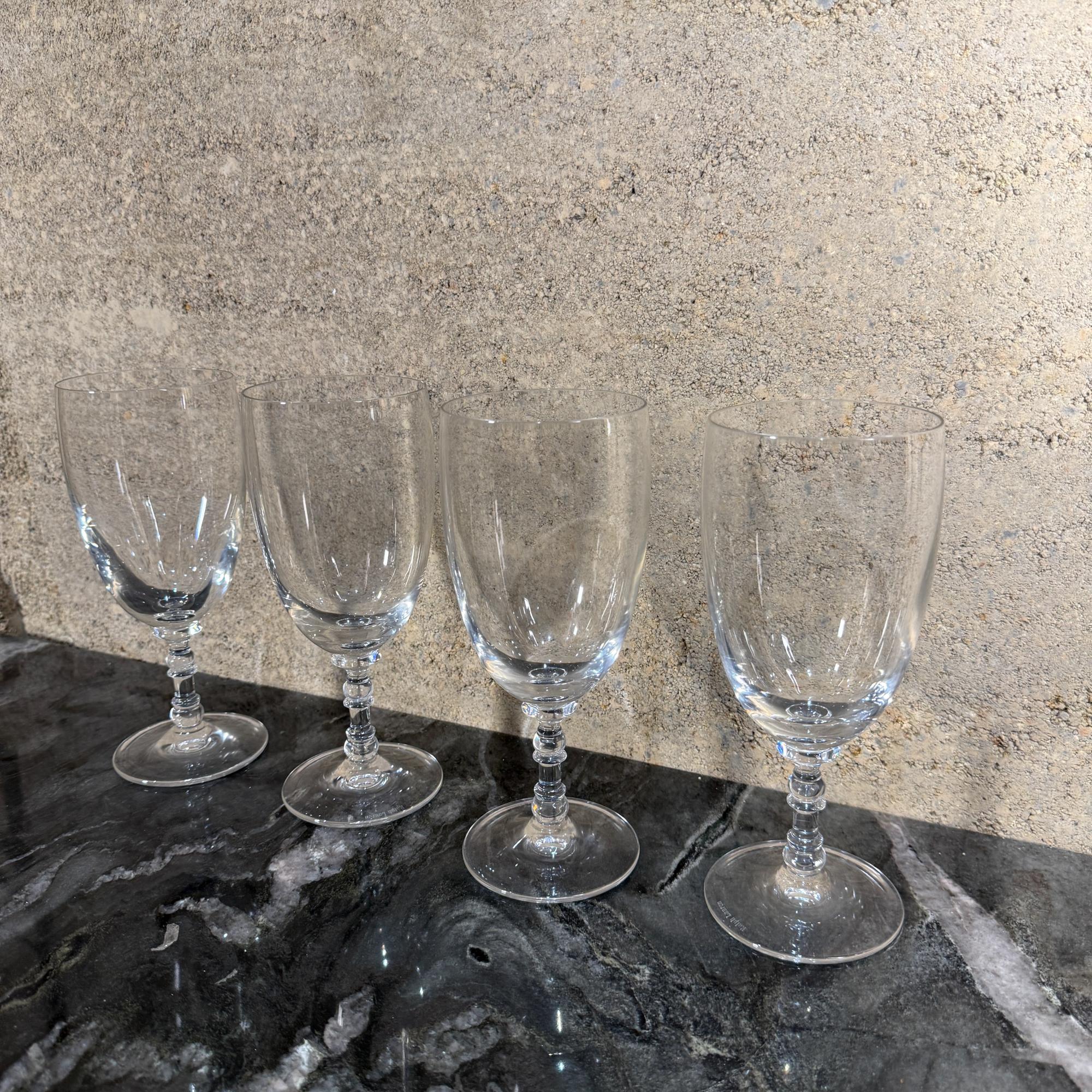 Américain Ralph Lauren Crystal Bedford Set 4 verres à vin Golbets en vente