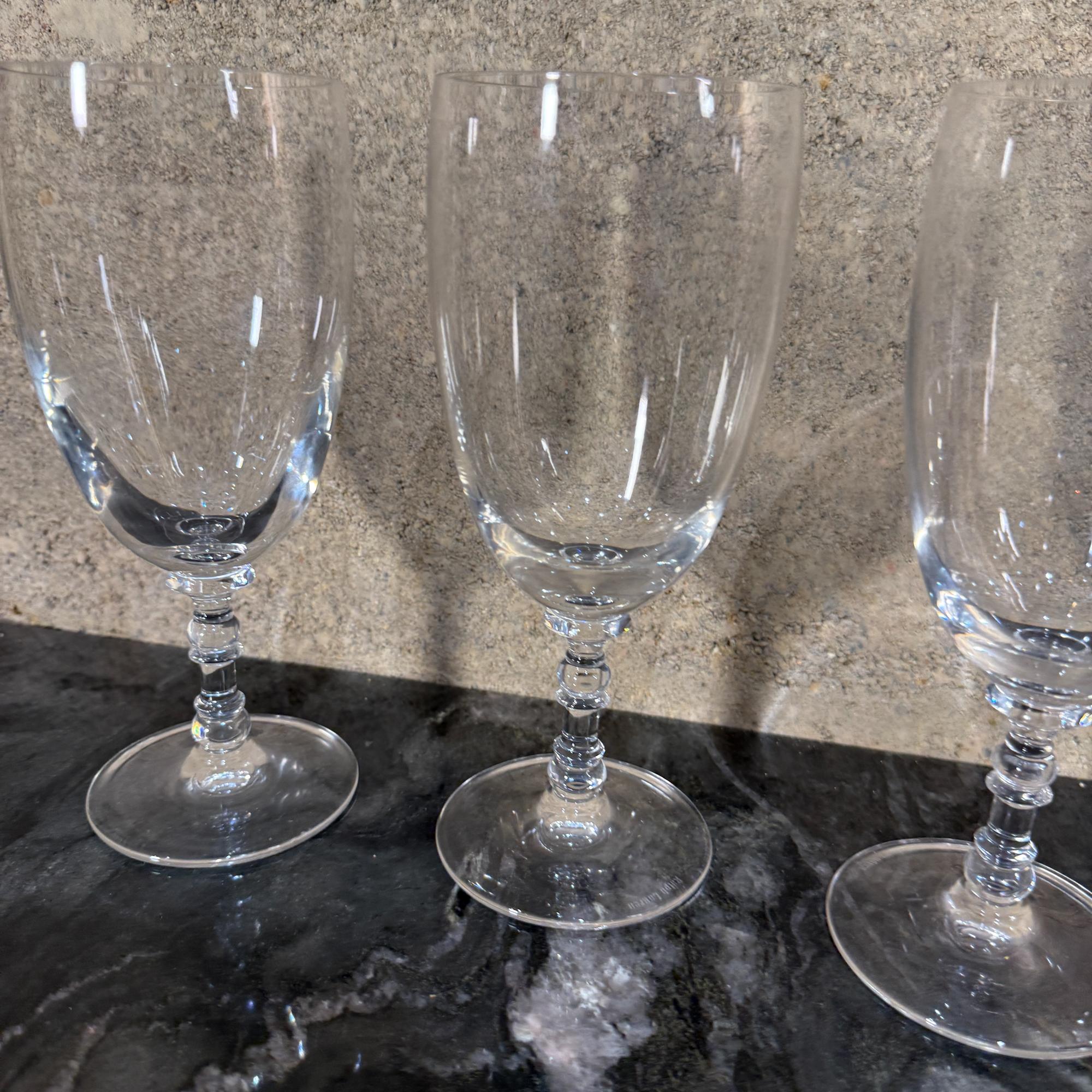 Ralph Lauren Crystal Bedford Set 4 verres à vin Golbets Bon état - En vente à Chula Vista, CA