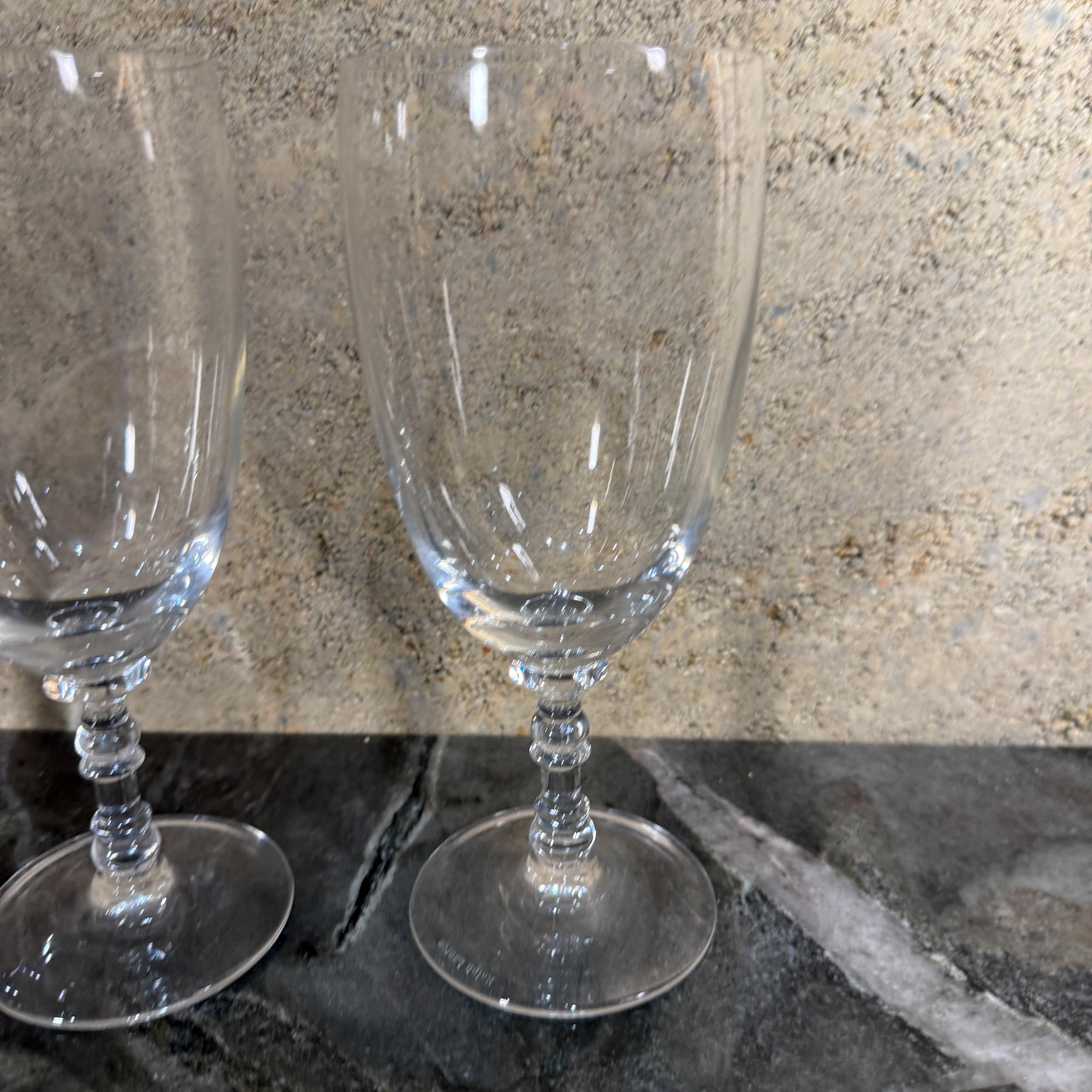 Fin du 20e siècle Ralph Lauren Crystal Bedford Set 4 verres à vin Golbets en vente