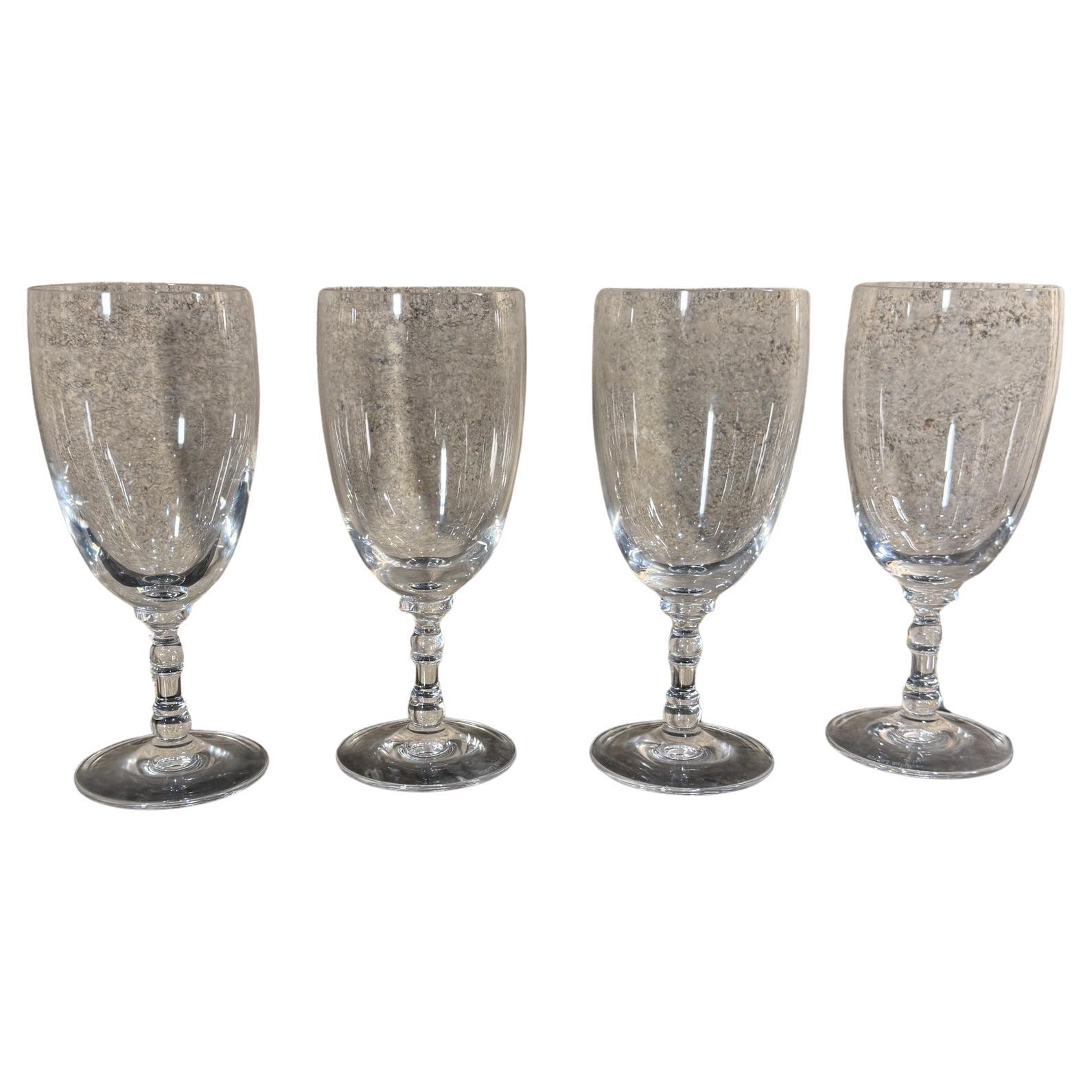 Ralph Lauren Crystal Bedford Set 4 Wine Glasses Golbets