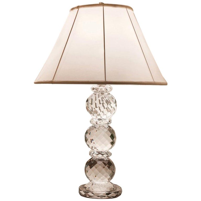 Ralph Lauren Crystal Faceted Table Lamp, Ralph Lauren Table Lamp Gold And Black