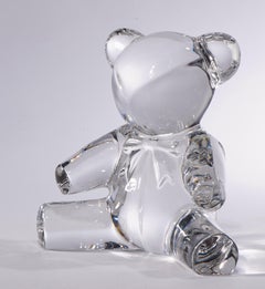 Ralph Lauren Crystal Teddy Bear Sculpture, Polo Bear 1990s