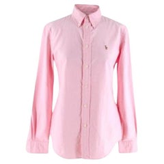 Ralph Lauren Custom Fit Pink Cotton Oxford Shirt