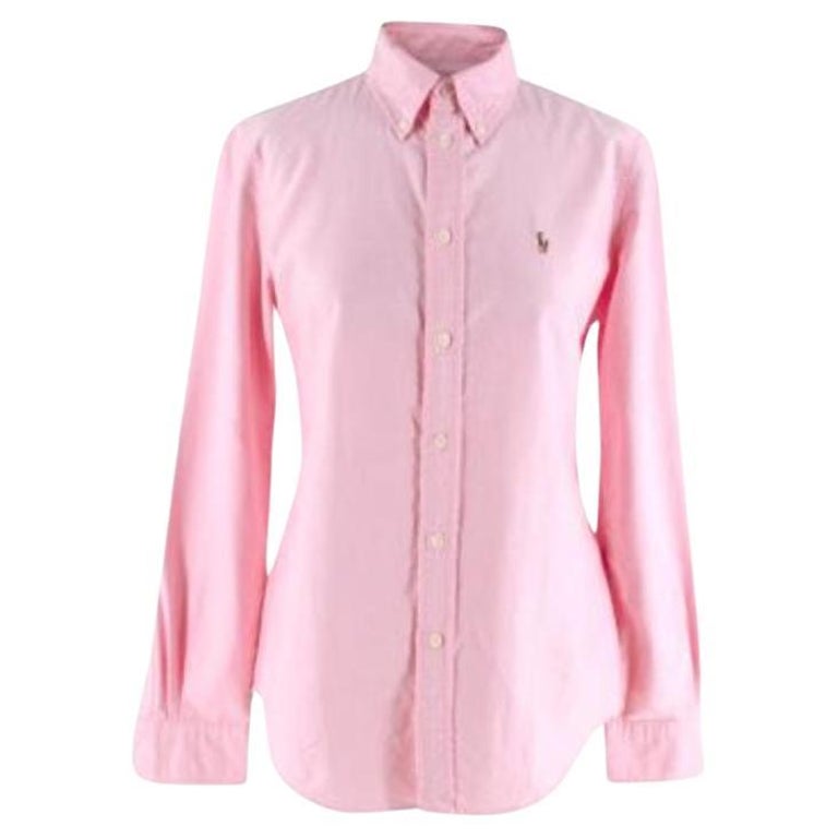 drikke Sprængstoffer anbefale Ralph Lauren Custom Fit Pink Cotton Oxford Shirt For Sale at 1stDibs