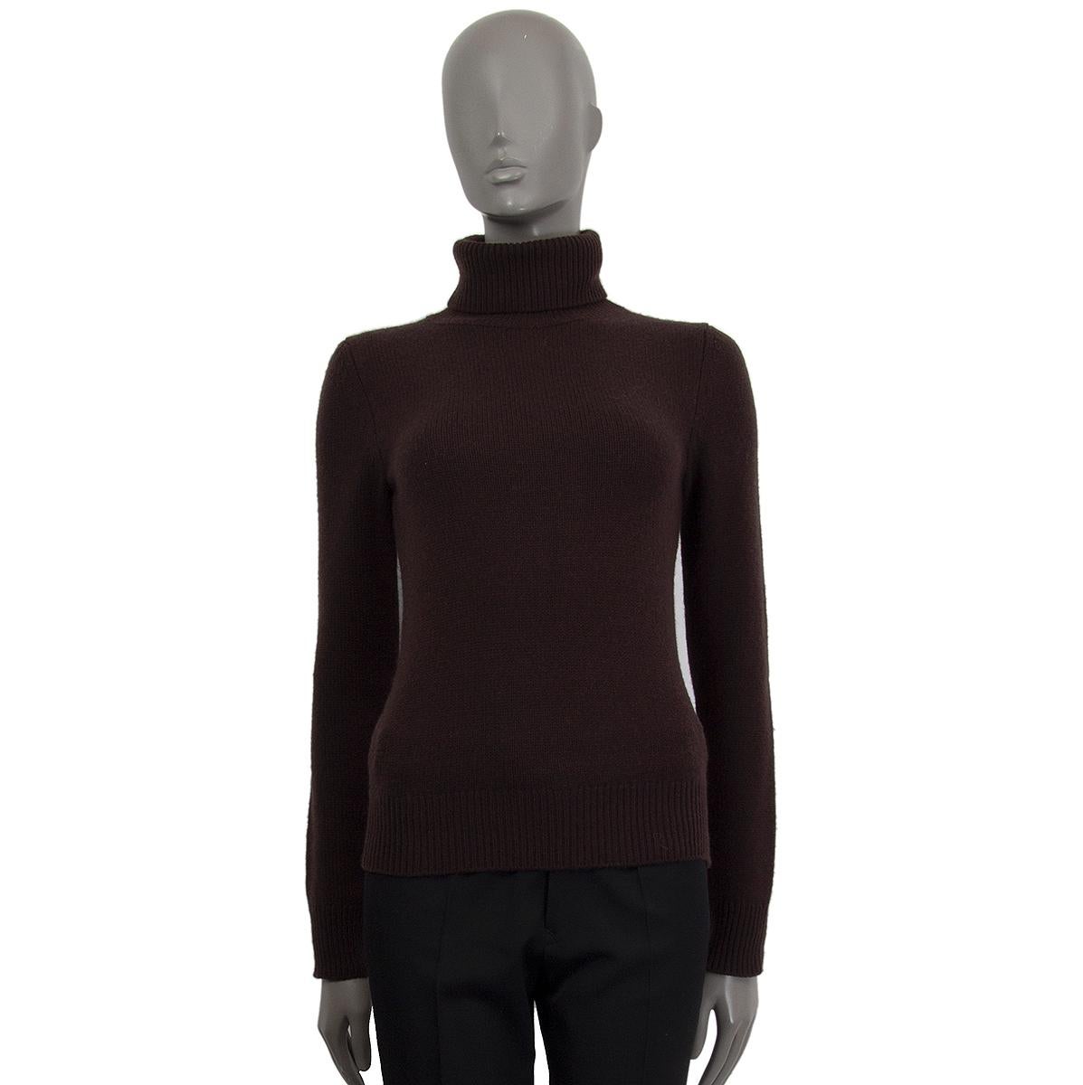 dark brown cashmere sweater