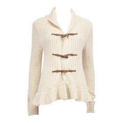 Ralph Lauren Ecru Knitted Long Sleeve Jumper Size M
