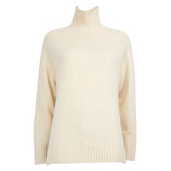 Ralph Lauren Ecru Wool High Neck Sweater Size S