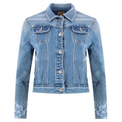 Ralph Lauren Embroidered Cropped Denim Jacket