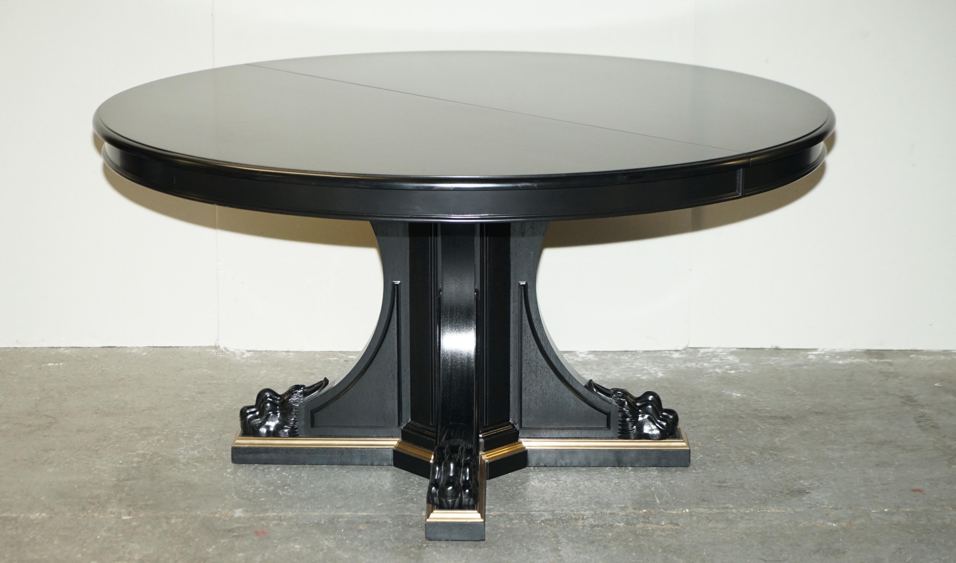 We are delighted to offer for sale this exquisite RRP £17,100 Ralph Lauren Empire Pedestal extending dining table.

I have around 40 pieces of new Ralph Lauren furniture now in stock, most of which is from the Brook Street range, there are Crocodile