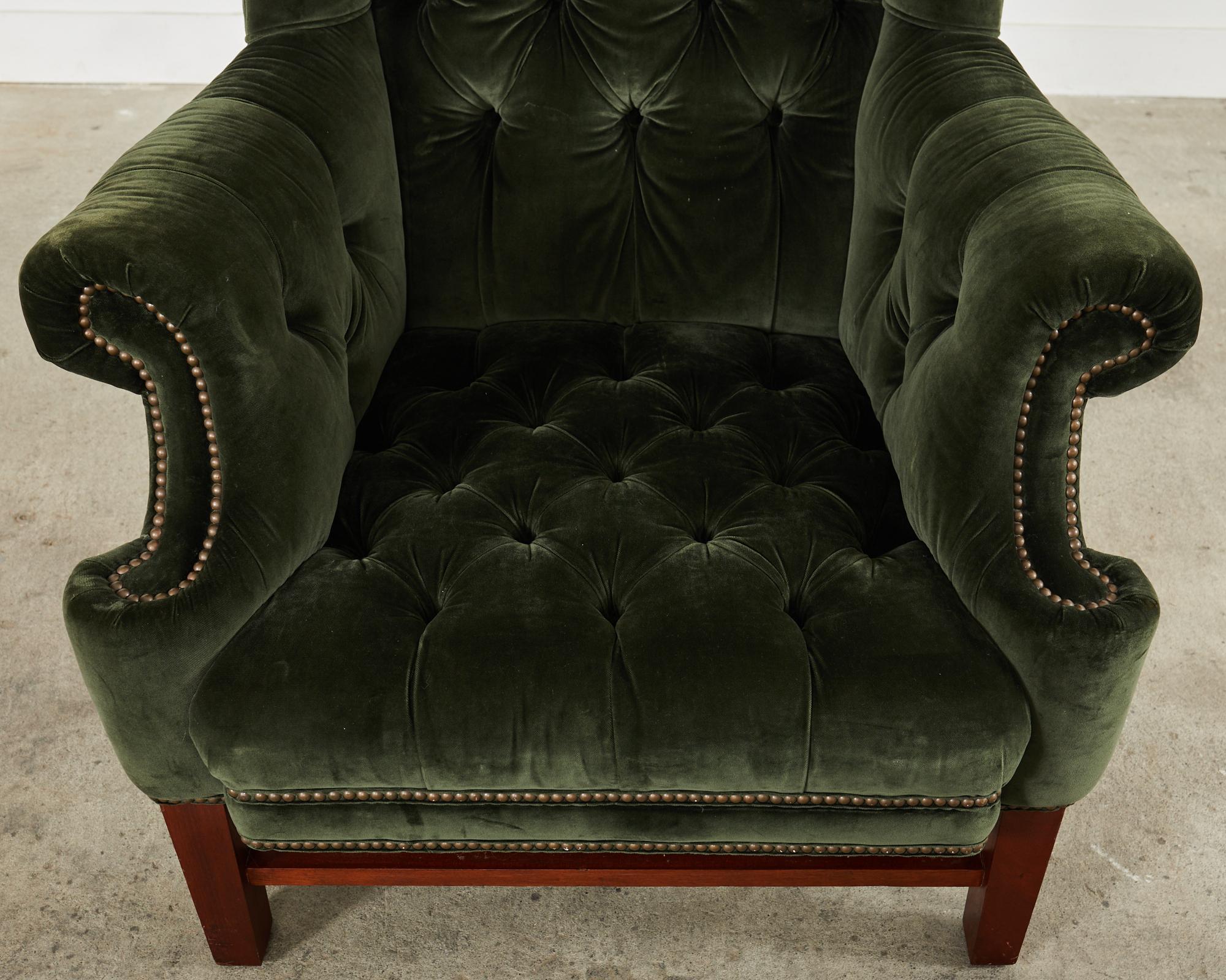 Ralph Lauren, chaise et pouf Devonshire de style géorgien anglais en vente 2