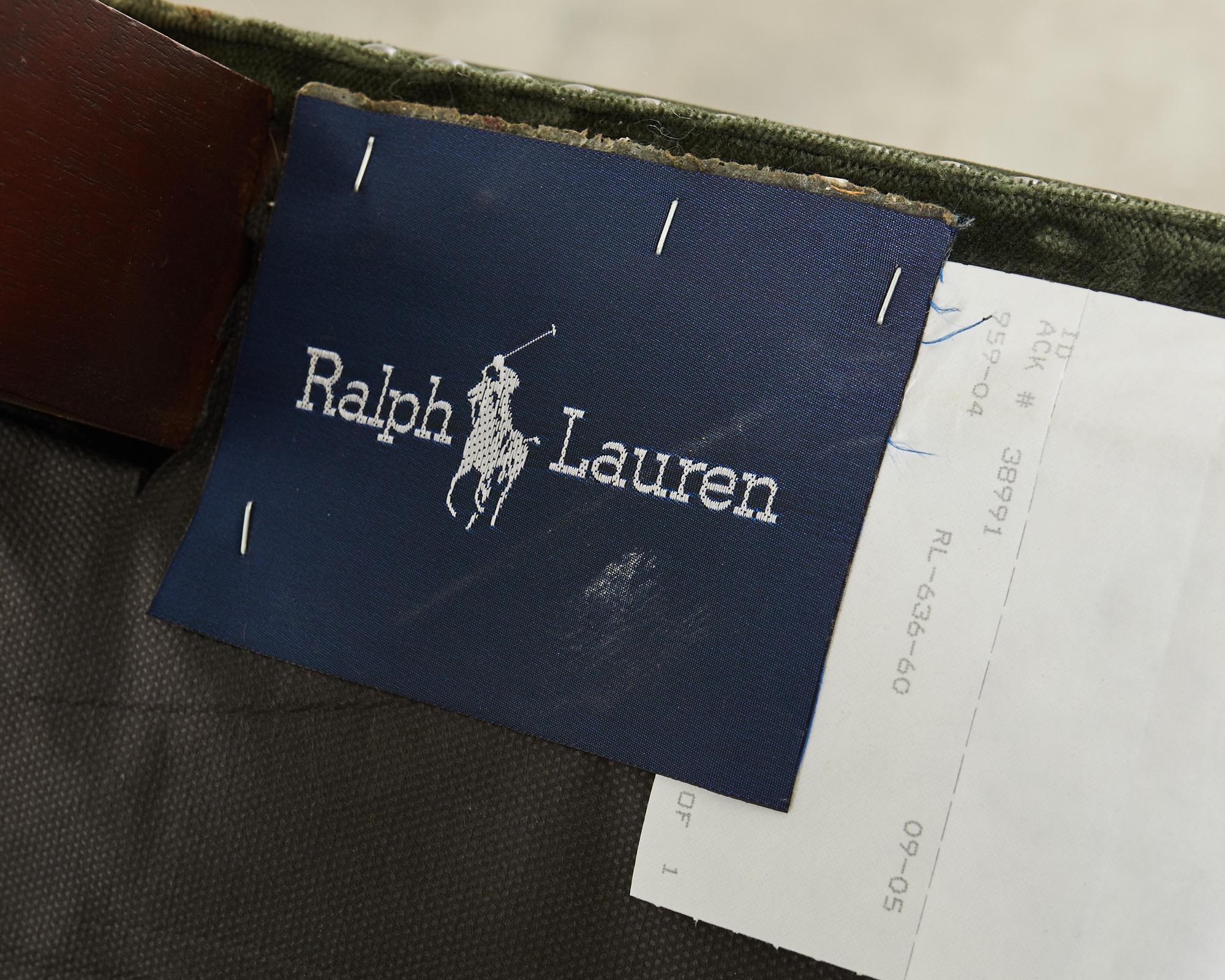 Ralph Lauren, chaise et pouf Devonshire de style géorgien anglais en vente 10